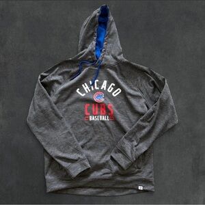Fanatics Chicago Cubs Gray and Blue Hoodie